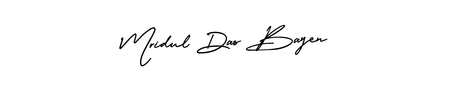 Make a beautiful signature design for name Mridul Das Bayen. With this signature (AmerikaSignatureDemo-Regular) style, you can create a handwritten signature for free. Mridul Das Bayen signature style 3 images and pictures png