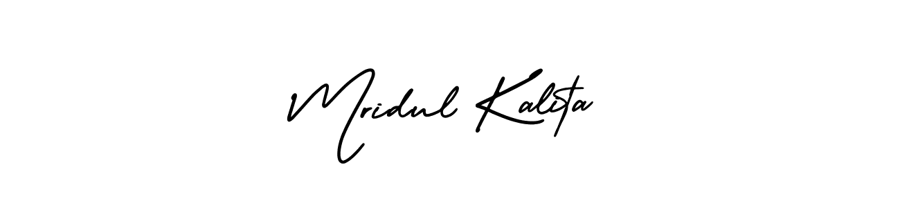 It looks lik you need a new signature style for name Mridul Kalita. Design unique handwritten (AmerikaSignatureDemo-Regular) signature with our free signature maker in just a few clicks. Mridul Kalita signature style 3 images and pictures png