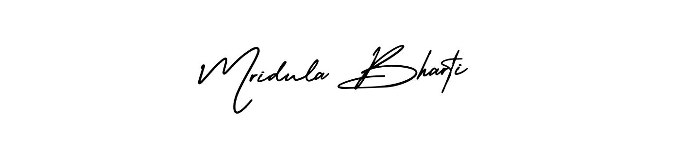 Also You can easily find your signature by using the search form. We will create Mridula Bharti name handwritten signature images for you free of cost using AmerikaSignatureDemo-Regular sign style. Mridula Bharti signature style 3 images and pictures png
