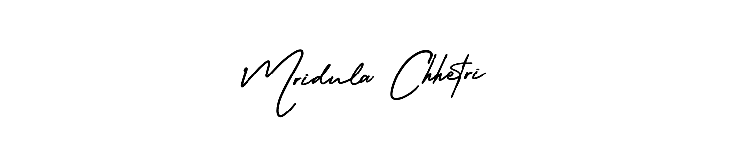 How to make Mridula Chhetri signature? AmerikaSignatureDemo-Regular is a professional autograph style. Create handwritten signature for Mridula Chhetri name. Mridula Chhetri signature style 3 images and pictures png