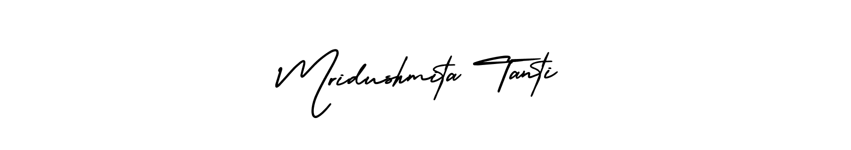 Create a beautiful signature design for name Mridushmita Tanti. With this signature (AmerikaSignatureDemo-Regular) fonts, you can make a handwritten signature for free. Mridushmita Tanti signature style 3 images and pictures png