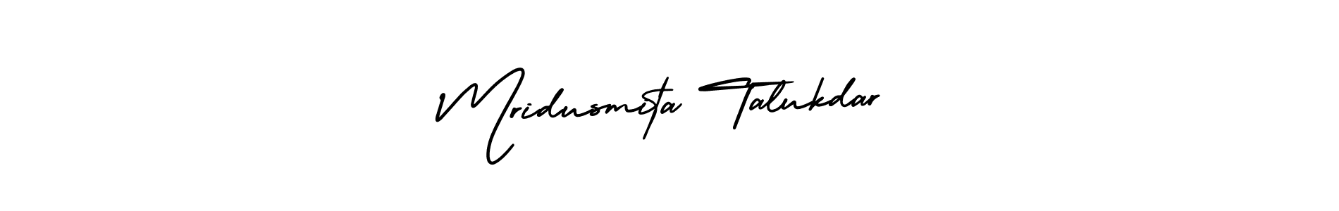 AmerikaSignatureDemo-Regular is a professional signature style that is perfect for those who want to add a touch of class to their signature. It is also a great choice for those who want to make their signature more unique. Get Mridusmita Talukdar name to fancy signature for free. Mridusmita Talukdar signature style 3 images and pictures png