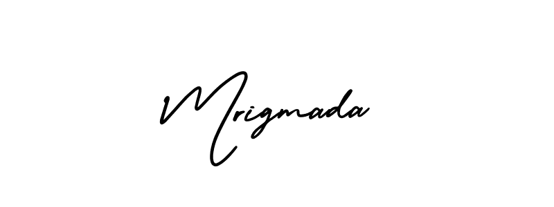 Also You can easily find your signature by using the search form. We will create Mrigmada name handwritten signature images for you free of cost using AmerikaSignatureDemo-Regular sign style. Mrigmada signature style 3 images and pictures png