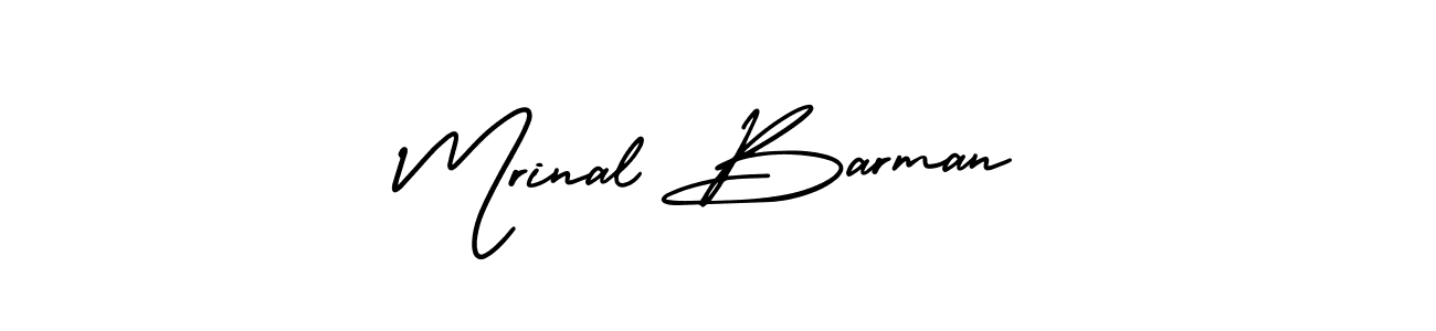 It looks lik you need a new signature style for name Mrinal Barman. Design unique handwritten (AmerikaSignatureDemo-Regular) signature with our free signature maker in just a few clicks. Mrinal Barman signature style 3 images and pictures png
