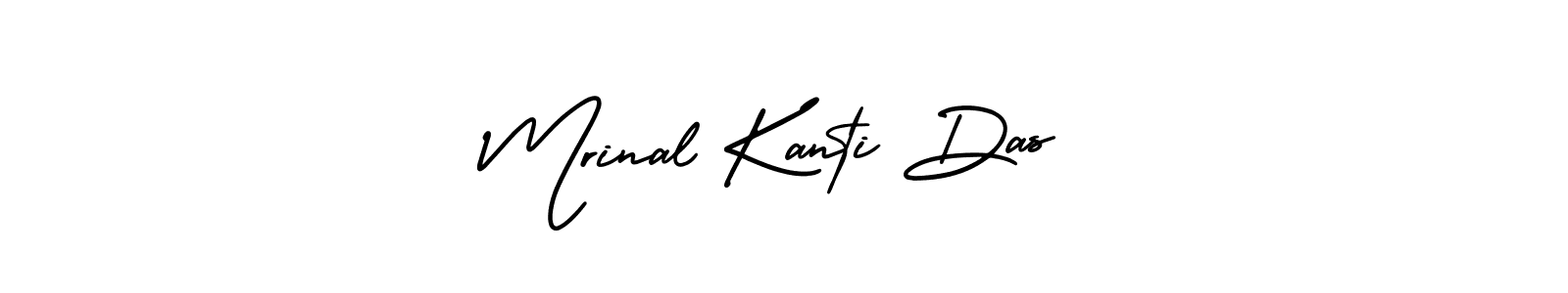 How to make Mrinal Kanti Das name signature. Use AmerikaSignatureDemo-Regular style for creating short signs online. This is the latest handwritten sign. Mrinal Kanti Das signature style 3 images and pictures png
