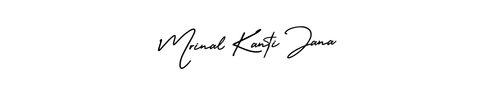 Use a signature maker to create a handwritten signature online. With this signature software, you can design (AmerikaSignatureDemo-Regular) your own signature for name Mrinal Kanti Jana. Mrinal Kanti Jana signature style 3 images and pictures png