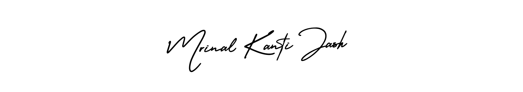 Make a short Mrinal Kanti Jash signature style. Manage your documents anywhere anytime using AmerikaSignatureDemo-Regular. Create and add eSignatures, submit forms, share and send files easily. Mrinal Kanti Jash signature style 3 images and pictures png