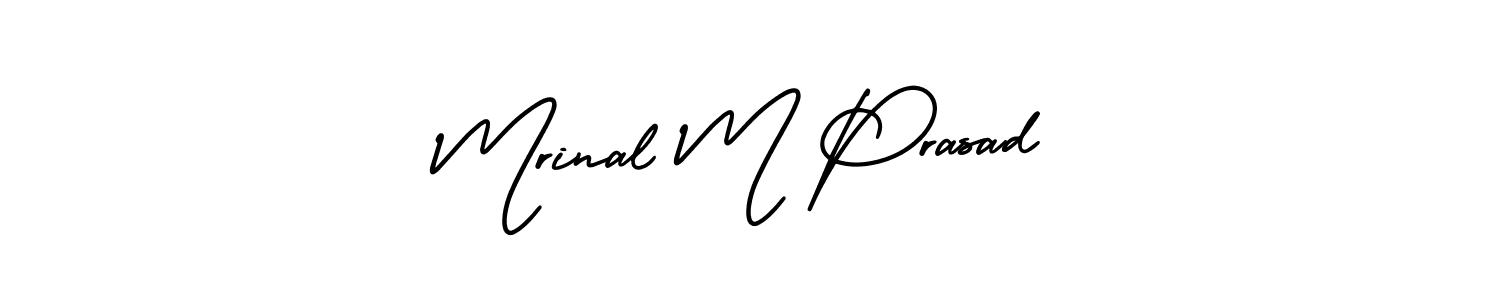 You can use this online signature creator to create a handwritten signature for the name Mrinal M Prasad. This is the best online autograph maker. Mrinal M Prasad signature style 3 images and pictures png