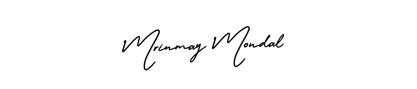 How to make Mrinmay Mondal name signature. Use AmerikaSignatureDemo-Regular style for creating short signs online. This is the latest handwritten sign. Mrinmay Mondal signature style 3 images and pictures png