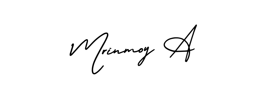 Design your own signature with our free online signature maker. With this signature software, you can create a handwritten (AmerikaSignatureDemo-Regular) signature for name Mrinmoy A. Mrinmoy A signature style 3 images and pictures png