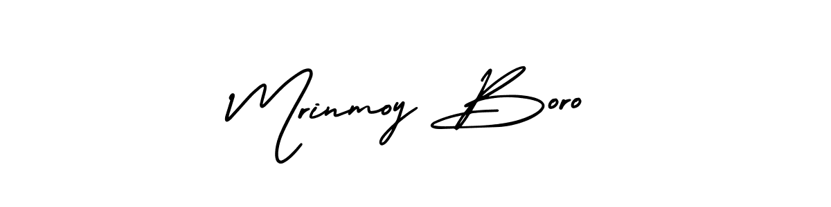 Mrinmoy Boro stylish signature style. Best Handwritten Sign (AmerikaSignatureDemo-Regular) for my name. Handwritten Signature Collection Ideas for my name Mrinmoy Boro. Mrinmoy Boro signature style 3 images and pictures png