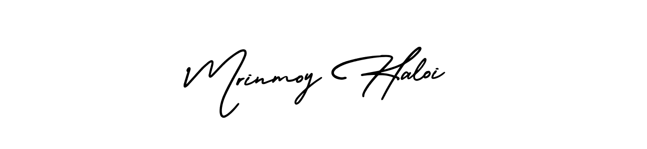 Design your own signature with our free online signature maker. With this signature software, you can create a handwritten (AmerikaSignatureDemo-Regular) signature for name Mrinmoy Haloi. Mrinmoy Haloi signature style 3 images and pictures png