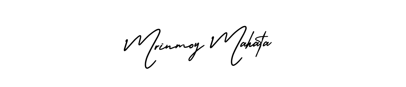 It looks lik you need a new signature style for name Mrinmoy Mahata. Design unique handwritten (AmerikaSignatureDemo-Regular) signature with our free signature maker in just a few clicks. Mrinmoy Mahata signature style 3 images and pictures png