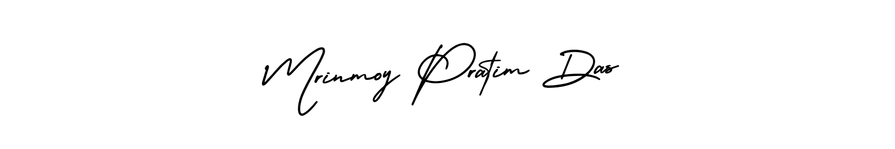 How to make Mrinmoy Pratim Das signature? AmerikaSignatureDemo-Regular is a professional autograph style. Create handwritten signature for Mrinmoy Pratim Das name. Mrinmoy Pratim Das signature style 3 images and pictures png