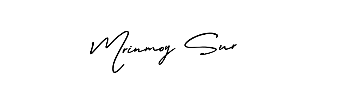 This is the best signature style for the Mrinmoy Sur name. Also you like these signature font (AmerikaSignatureDemo-Regular). Mix name signature. Mrinmoy Sur signature style 3 images and pictures png