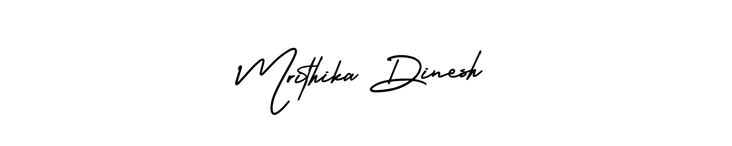 Use a signature maker to create a handwritten signature online. With this signature software, you can design (AmerikaSignatureDemo-Regular) your own signature for name Mrithika Dinesh. Mrithika Dinesh signature style 3 images and pictures png