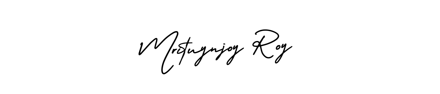 Make a short Mrituynjoy Roy signature style. Manage your documents anywhere anytime using AmerikaSignatureDemo-Regular. Create and add eSignatures, submit forms, share and send files easily. Mrituynjoy Roy signature style 3 images and pictures png