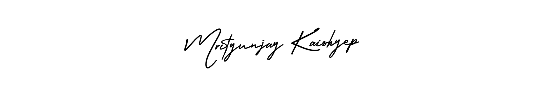 Mrityunjay Kaishyep stylish signature style. Best Handwritten Sign (AmerikaSignatureDemo-Regular) for my name. Handwritten Signature Collection Ideas for my name Mrityunjay Kaishyep. Mrityunjay Kaishyep signature style 3 images and pictures png