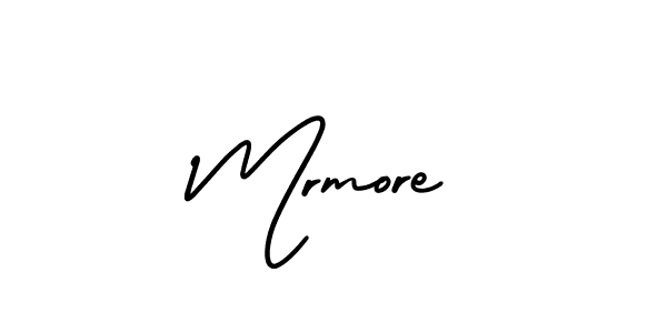 You should practise on your own different ways (AmerikaSignatureDemo-Regular) to write your name (Mrmore) in signature. don't let someone else do it for you. Mrmore signature style 3 images and pictures png