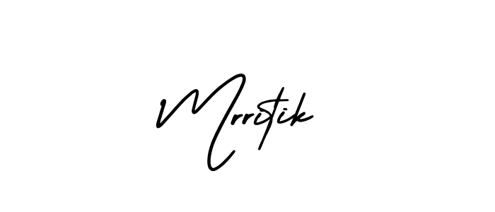 Design your own signature with our free online signature maker. With this signature software, you can create a handwritten (AmerikaSignatureDemo-Regular) signature for name Mrritik. Mrritik signature style 3 images and pictures png