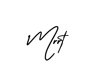 Make a beautiful signature design for name Mrrt. With this signature (AmerikaSignatureDemo-Regular) style, you can create a handwritten signature for free. Mrrt signature style 3 images and pictures png