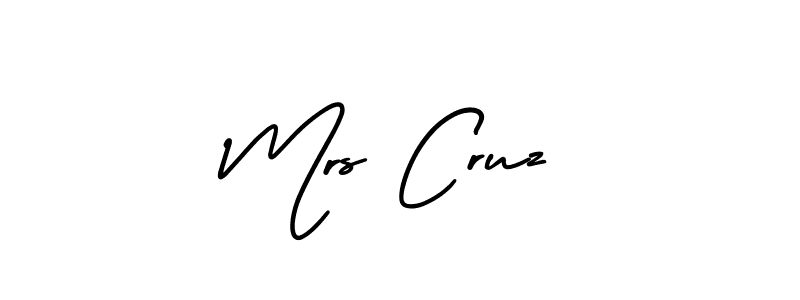 Best and Professional Signature Style for Mrs Cruz. AmerikaSignatureDemo-Regular Best Signature Style Collection. Mrs Cruz signature style 3 images and pictures png