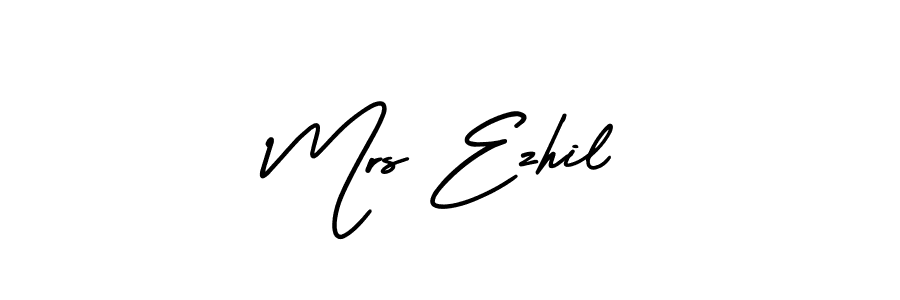 Make a beautiful signature design for name Mrs Ezhil. With this signature (AmerikaSignatureDemo-Regular) style, you can create a handwritten signature for free. Mrs Ezhil signature style 3 images and pictures png