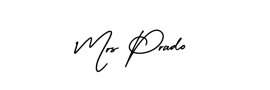 Similarly AmerikaSignatureDemo-Regular is the best handwritten signature design. Signature creator online .You can use it as an online autograph creator for name Mrs Prado. Mrs Prado signature style 3 images and pictures png