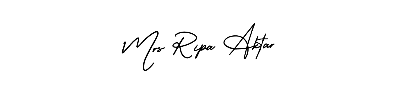 Check out images of Autograph of Mrs Ripa Aktar name. Actor Mrs Ripa Aktar Signature Style. AmerikaSignatureDemo-Regular is a professional sign style online. Mrs Ripa Aktar signature style 3 images and pictures png