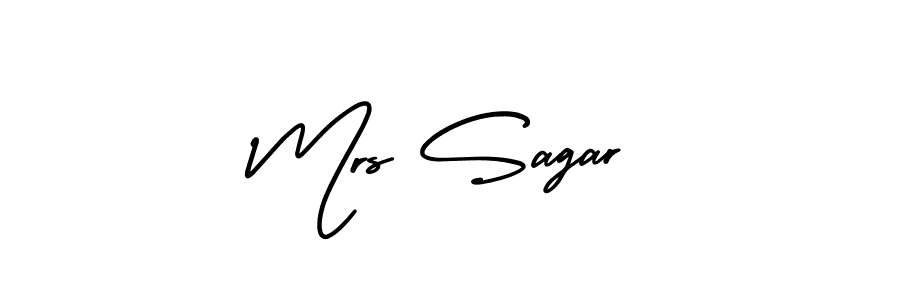 How to make Mrs Sagar name signature. Use AmerikaSignatureDemo-Regular style for creating short signs online. This is the latest handwritten sign. Mrs Sagar signature style 3 images and pictures png
