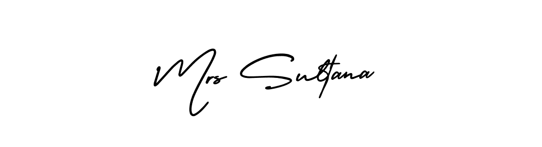 Use a signature maker to create a handwritten signature online. With this signature software, you can design (AmerikaSignatureDemo-Regular) your own signature for name Mrs Sultana. Mrs Sultana signature style 3 images and pictures png