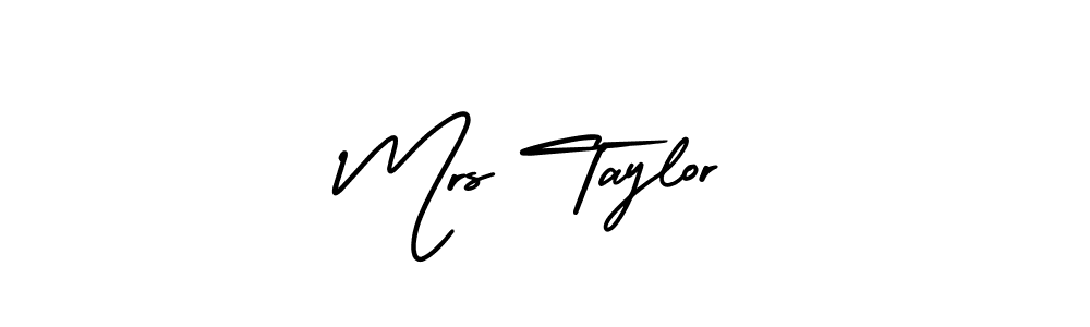 How to make Mrs Taylor name signature. Use AmerikaSignatureDemo-Regular style for creating short signs online. This is the latest handwritten sign. Mrs Taylor signature style 3 images and pictures png