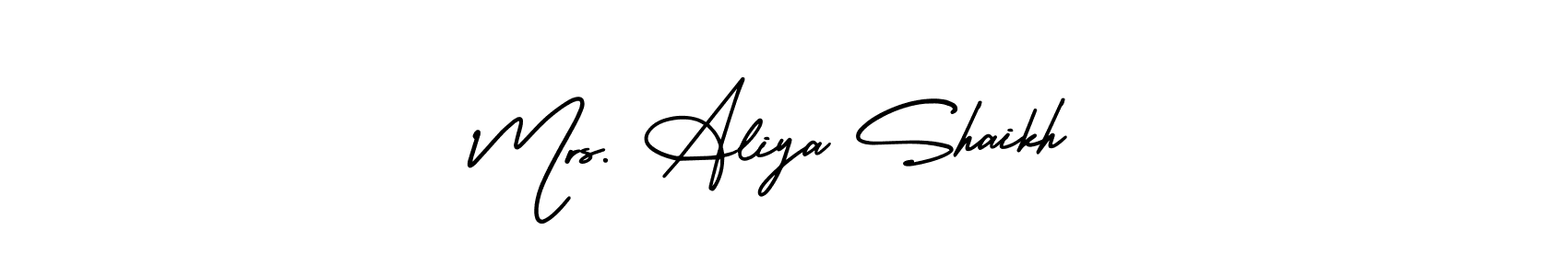 Once you've used our free online signature maker to create your best signature AmerikaSignatureDemo-Regular style, it's time to enjoy all of the benefits that Mrs. Aliya Shaikh name signing documents. Mrs. Aliya Shaikh signature style 3 images and pictures png