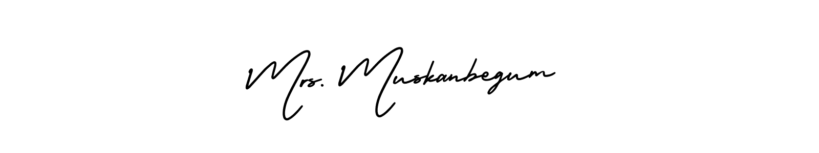 You can use this online signature creator to create a handwritten signature for the name Mrs. Muskanbegum. This is the best online autograph maker. Mrs. Muskanbegum signature style 3 images and pictures png