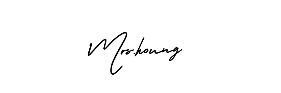 Also You can easily find your signature by using the search form. We will create Mrs.houng name handwritten signature images for you free of cost using AmerikaSignatureDemo-Regular sign style. Mrs.houng signature style 3 images and pictures png