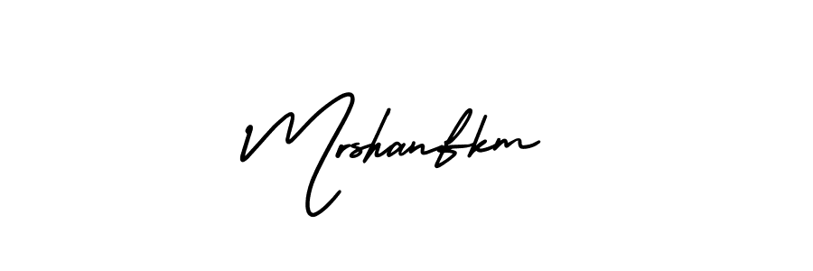 Make a beautiful signature design for name Mrshanfkm. With this signature (AmerikaSignatureDemo-Regular) style, you can create a handwritten signature for free. Mrshanfkm signature style 3 images and pictures png