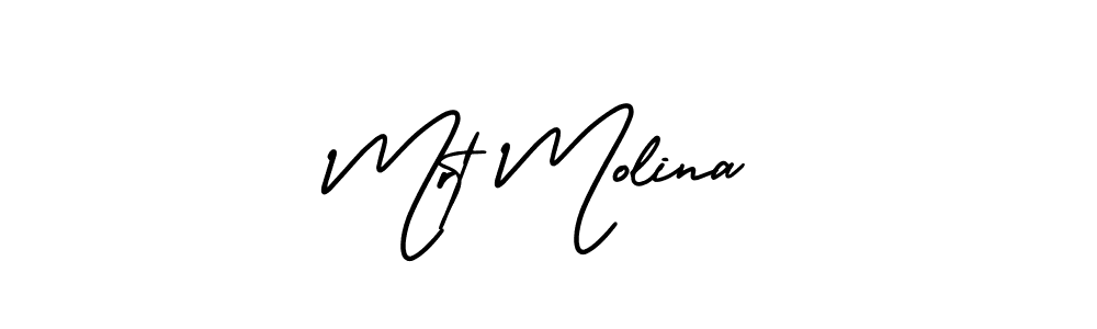 Use a signature maker to create a handwritten signature online. With this signature software, you can design (AmerikaSignatureDemo-Regular) your own signature for name Mrt Molina. Mrt Molina signature style 3 images and pictures png
