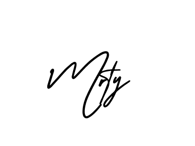 How to make Mrty signature? AmerikaSignatureDemo-Regular is a professional autograph style. Create handwritten signature for Mrty name. Mrty signature style 3 images and pictures png