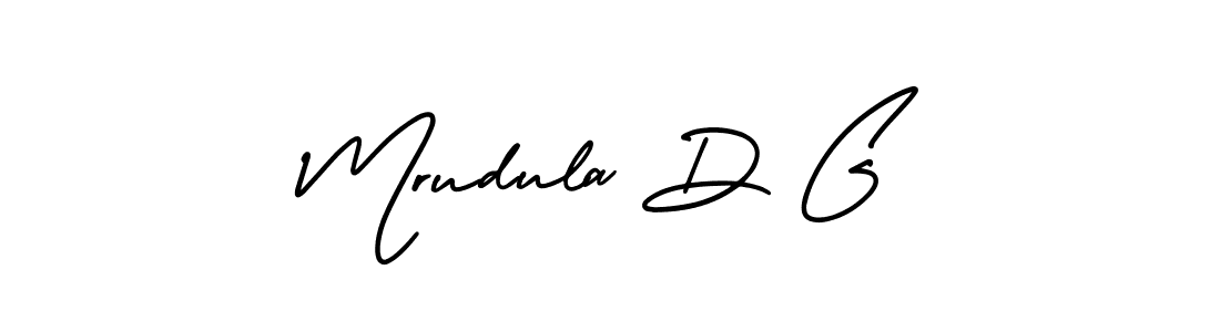Make a beautiful signature design for name Mrudula D G. Use this online signature maker to create a handwritten signature for free. Mrudula D G signature style 3 images and pictures png