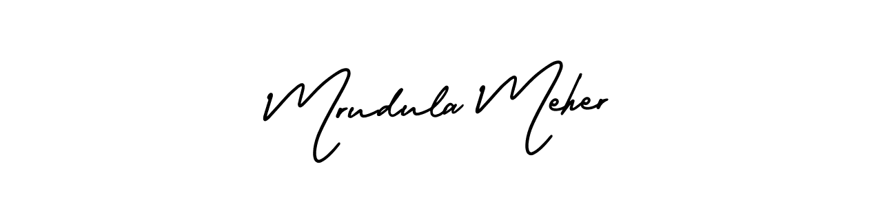 This is the best signature style for the Mrudula Meher name. Also you like these signature font (AmerikaSignatureDemo-Regular). Mix name signature. Mrudula Meher signature style 3 images and pictures png