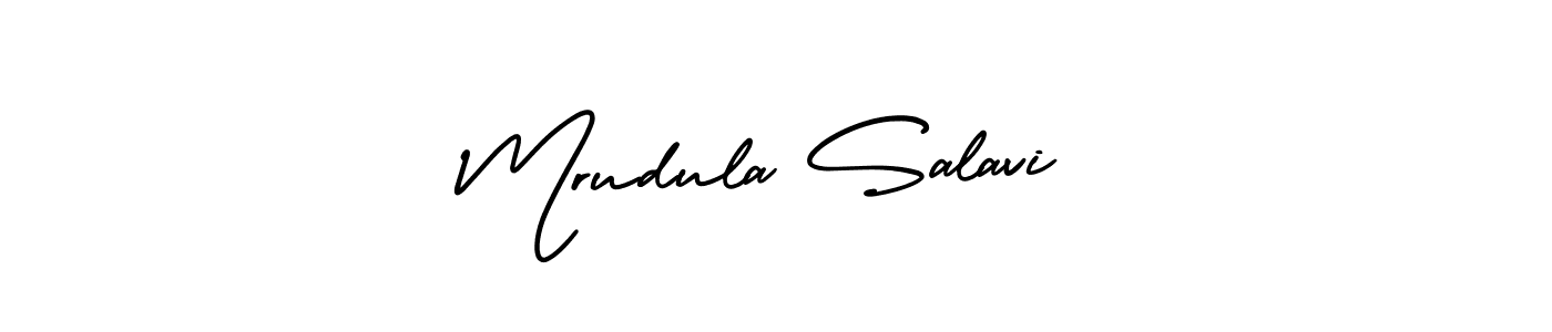 Also You can easily find your signature by using the search form. We will create Mrudula Salavi name handwritten signature images for you free of cost using AmerikaSignatureDemo-Regular sign style. Mrudula Salavi signature style 3 images and pictures png