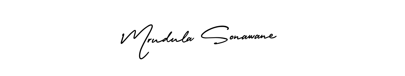 Mrudula Sonawane stylish signature style. Best Handwritten Sign (AmerikaSignatureDemo-Regular) for my name. Handwritten Signature Collection Ideas for my name Mrudula Sonawane. Mrudula Sonawane signature style 3 images and pictures png