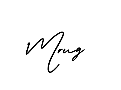 Mrug stylish signature style. Best Handwritten Sign (AmerikaSignatureDemo-Regular) for my name. Handwritten Signature Collection Ideas for my name Mrug. Mrug signature style 3 images and pictures png