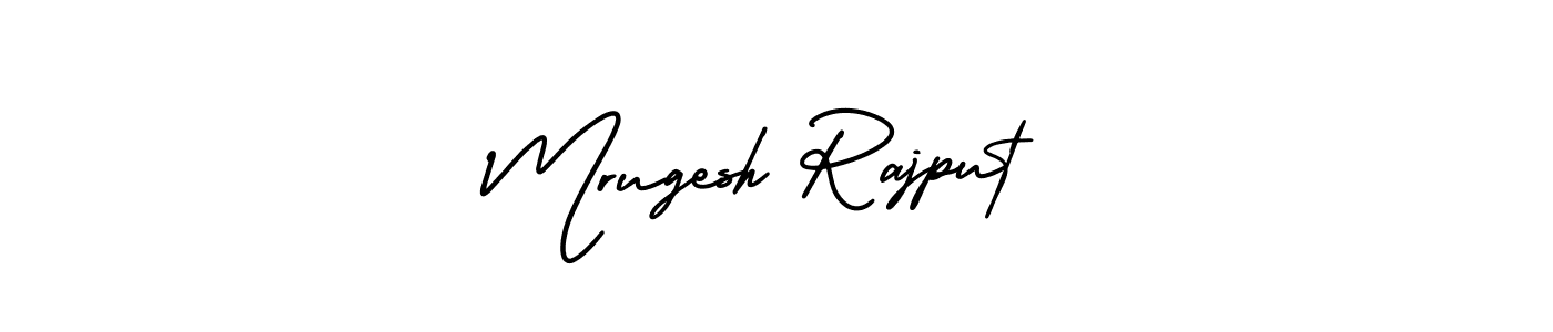 It looks lik you need a new signature style for name Mrugesh Rajput. Design unique handwritten (AmerikaSignatureDemo-Regular) signature with our free signature maker in just a few clicks. Mrugesh Rajput signature style 3 images and pictures png