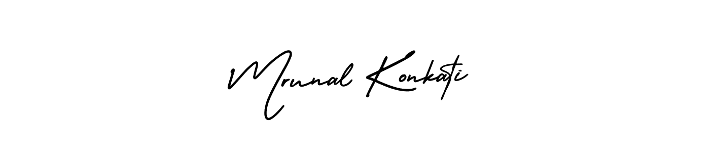 Also we have Mrunal Konkati name is the best signature style. Create professional handwritten signature collection using AmerikaSignatureDemo-Regular autograph style. Mrunal Konkati signature style 3 images and pictures png