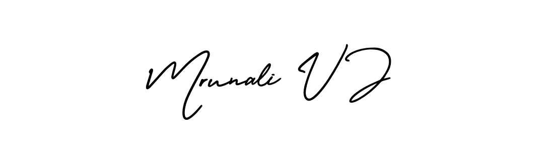 See photos of Mrunali V J official signature by Spectra . Check more albums & portfolios. Read reviews & check more about AmerikaSignatureDemo-Regular font. Mrunali V J signature style 3 images and pictures png