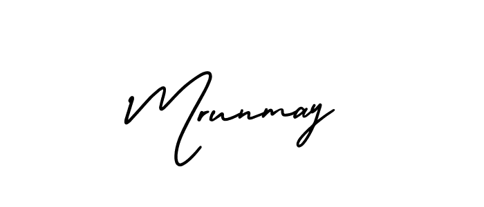 Make a beautiful signature design for name Mrunmay. With this signature (AmerikaSignatureDemo-Regular) style, you can create a handwritten signature for free. Mrunmay signature style 3 images and pictures png