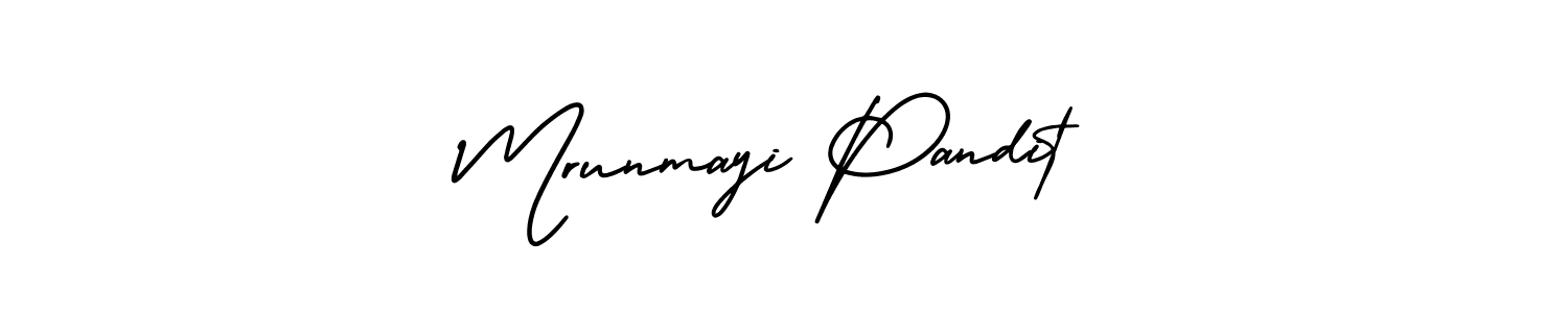 Also You can easily find your signature by using the search form. We will create Mrunmayi Pandit name handwritten signature images for you free of cost using AmerikaSignatureDemo-Regular sign style. Mrunmayi Pandit signature style 3 images and pictures png