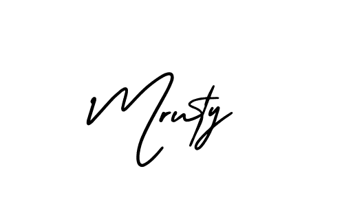 Create a beautiful signature design for name Mruty. With this signature (AmerikaSignatureDemo-Regular) fonts, you can make a handwritten signature for free. Mruty signature style 3 images and pictures png