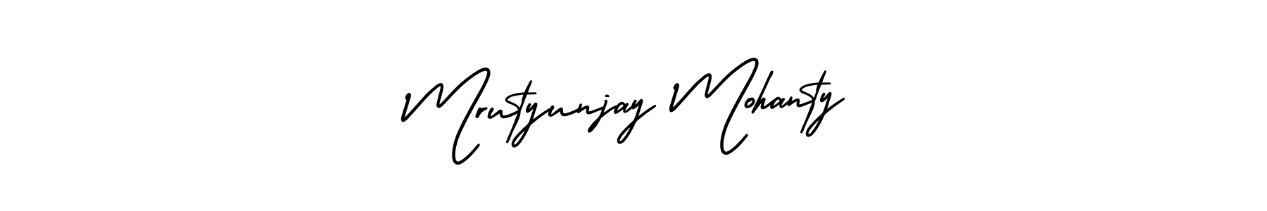 Create a beautiful signature design for name Mrutyunjay Mohanty. With this signature (AmerikaSignatureDemo-Regular) fonts, you can make a handwritten signature for free. Mrutyunjay Mohanty signature style 3 images and pictures png